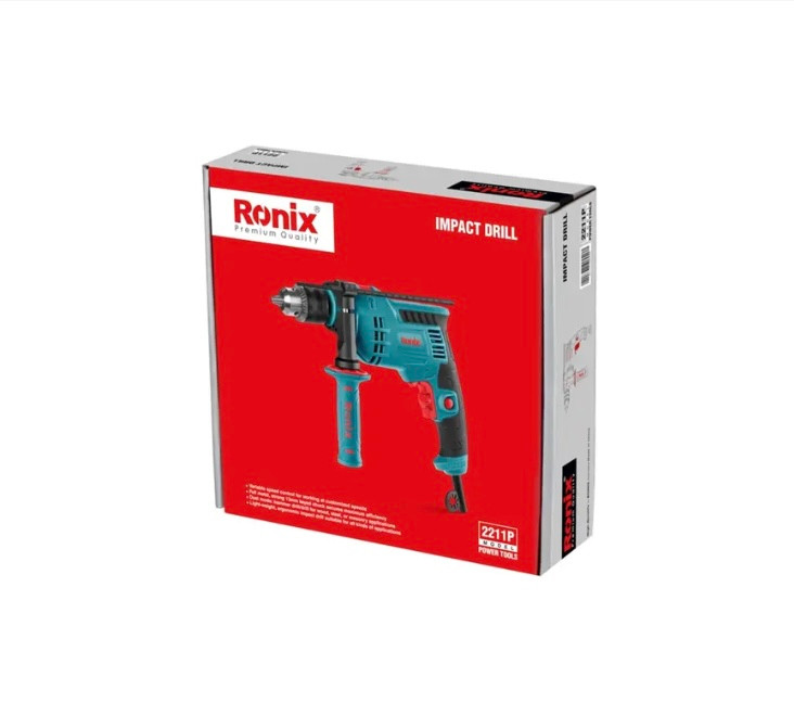 دریل چکشی ۱۳ میلیمتر ۶۰۰ وات رونیکس مدل 2211p