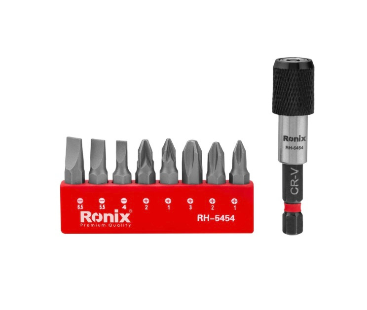 ست رابط و سری پیچ گوشتی 9 عددی رونیکس مدل RH-5454