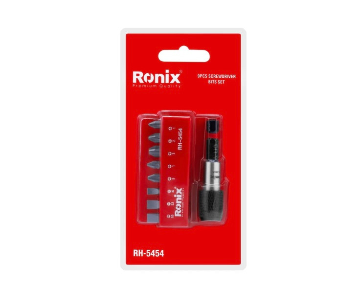 ست رابط و سری پیچ گوشتی 9 عددی رونیکس مدل RH-5454