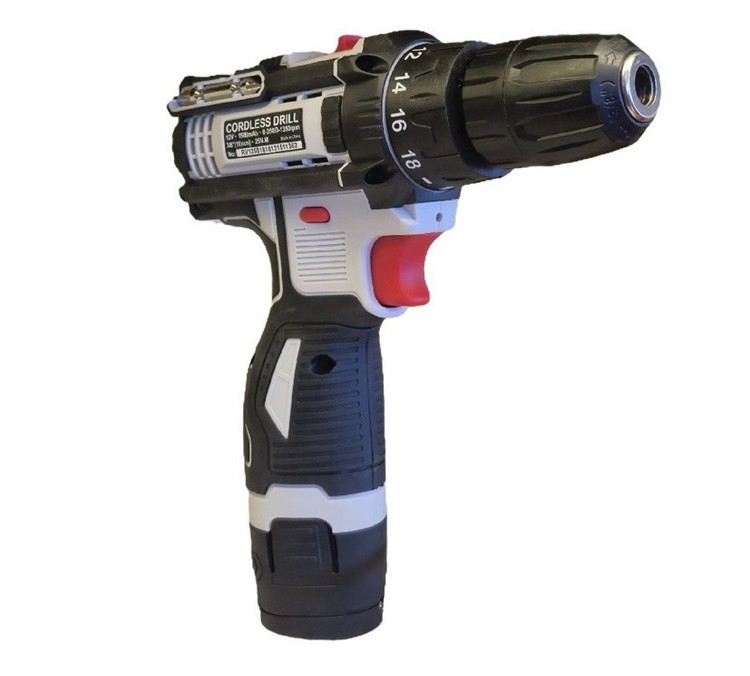 دریل شارژی ۱۲ ولت دو باتری با لوازم رونیوا مدل RV-1200