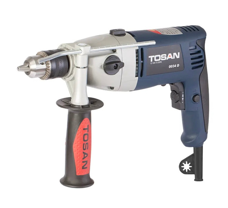 دریل چکشی گیربکسی 13 میلیمتر 1050 وات آچاری توسن مدل 0034D