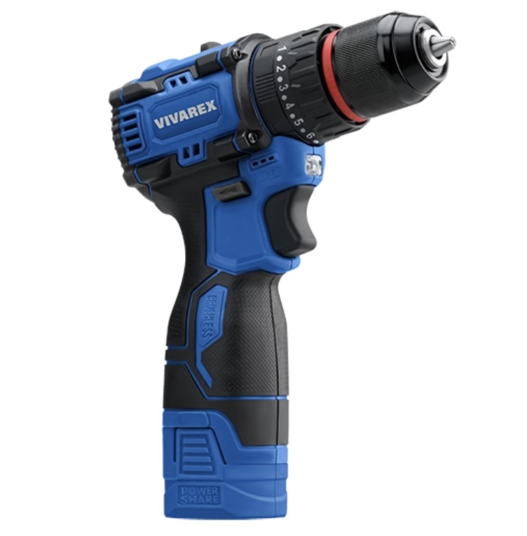 دریل شارژی ٢ باطری براشلس ویوارکس مدل VR1608-BLX