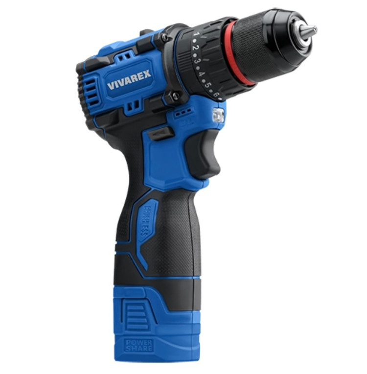 دریل شارژی ٢ باطری براشلس ویوارکس مدل VR1608-BLX