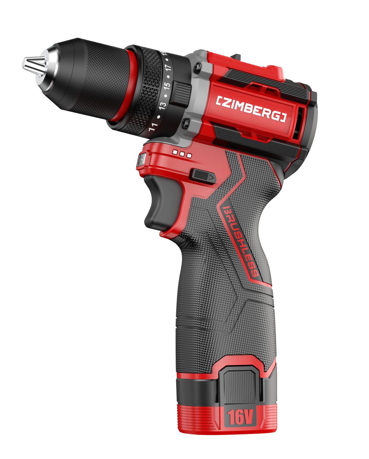 دریل پیچ گوشتی 10 میلی متر شارژی 16 ولت براشلس زیمبرگ مدل CZB-3516