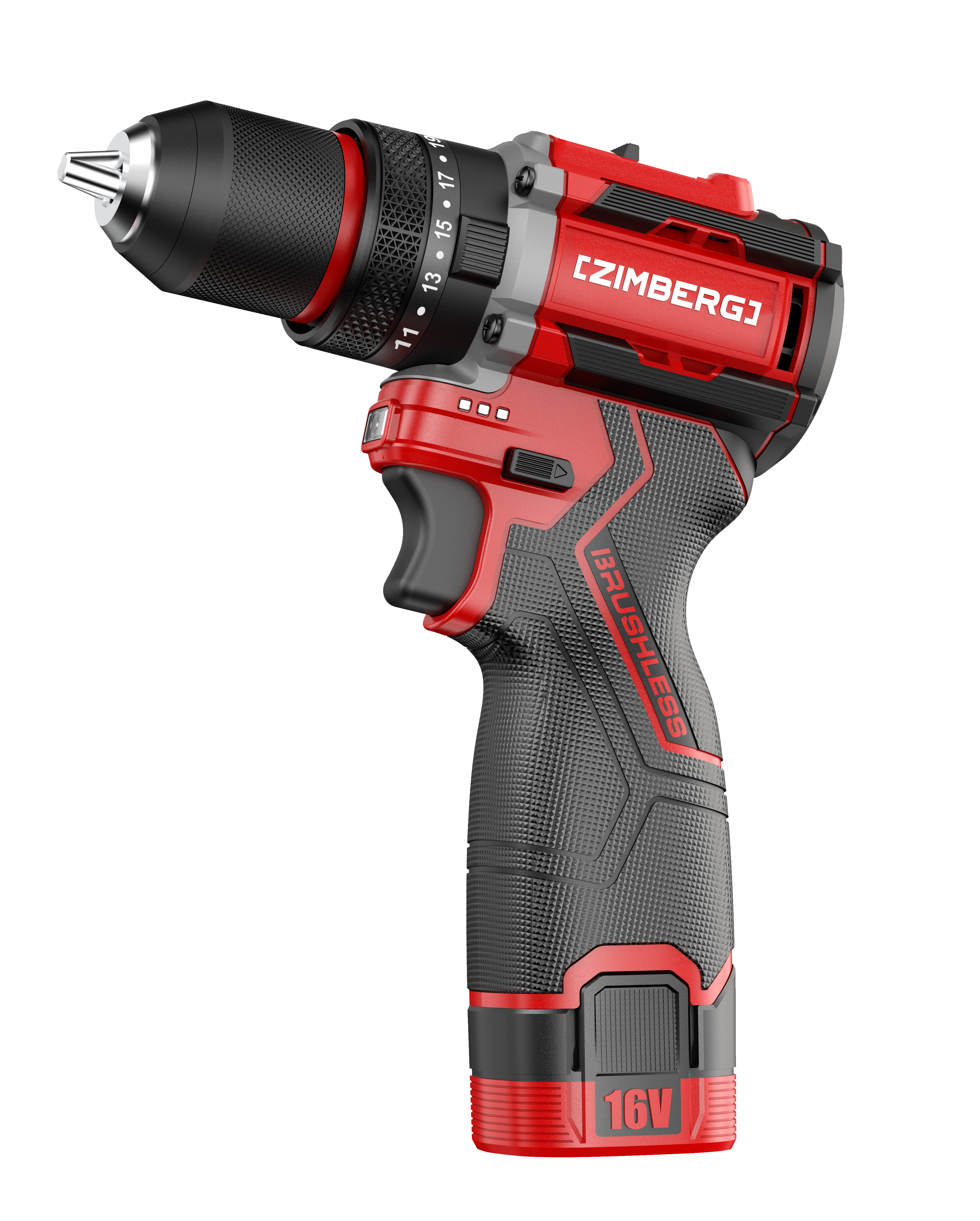 دریل پیچ گوشتی چکشی 10 میلی متر شارژی 16 ولت زیمبرگ مدل CZB-3516i