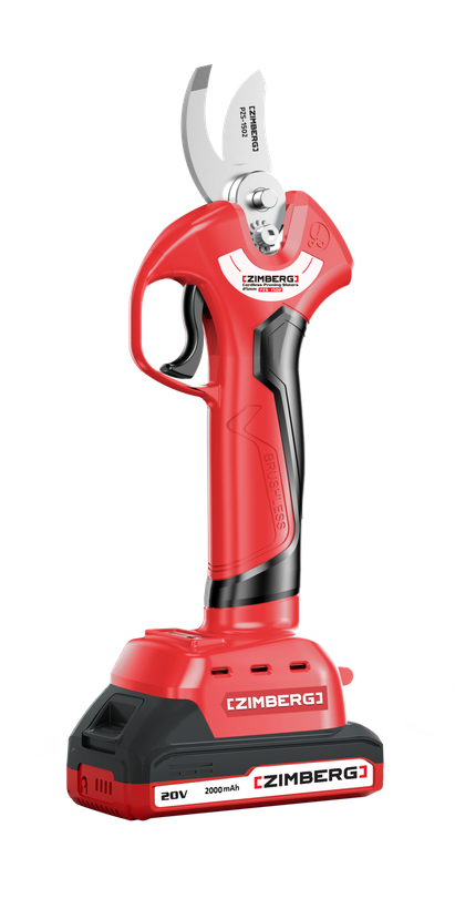 قیچی باغبانی 25 میلی متر شارژی 20 ولت براشس زیمبرگ مدل PZC-1502