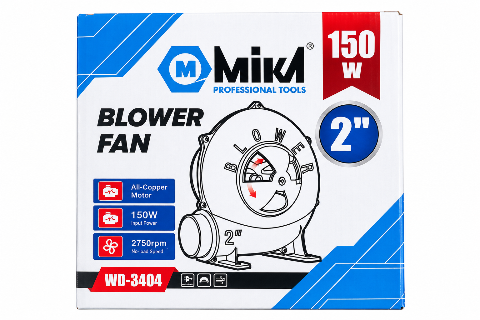 دم برقی ۲ اینچ میکا مدل WD-3404