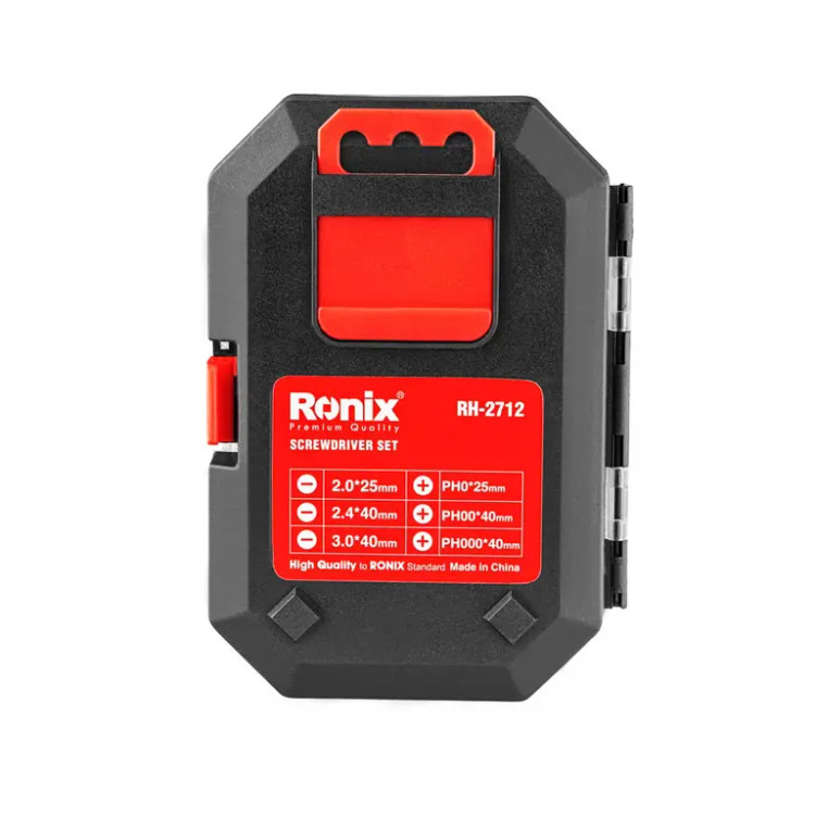 ست 6 عددی پیچ گوشتی ساعتی دسته پلاستیکی رونیکس مدل RH-2712
