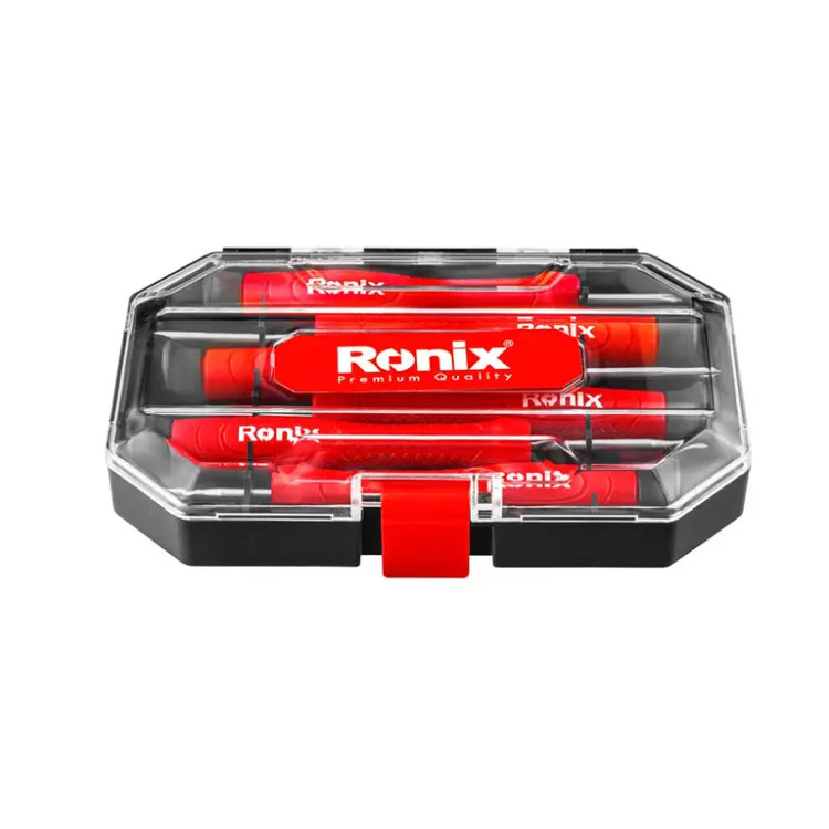 ست 6 عددی پیچ گوشتی ساعتی دسته پلاستیکی رونیکس مدل RH-2712
