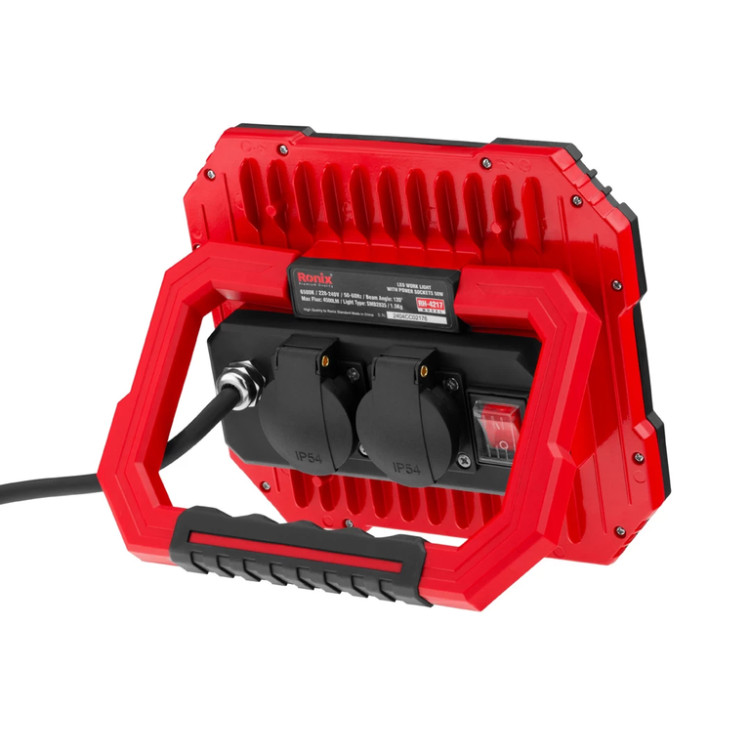 نورافکن LED برقی 50 وات با دسته تاشو رونیکس مدل RH-4217