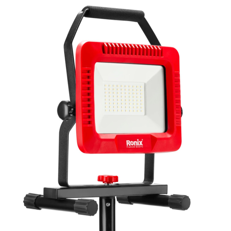 نورافکن LED برقی 50 وات با سه پایه رونیکس مدل RH-4218