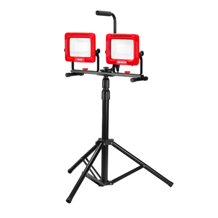 نورافکن LED برقی 50 وات دوبل با سه پایه رونیکس مدل RH-4219