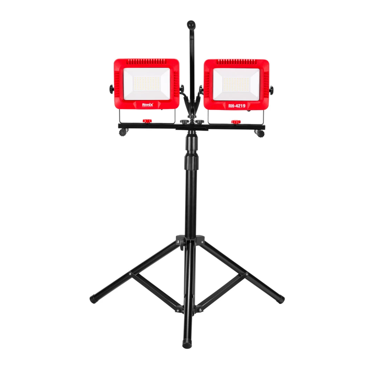 نورافکن LED برقی 50 وات دوبل با سه پایه رونیکس مدل RH-4219